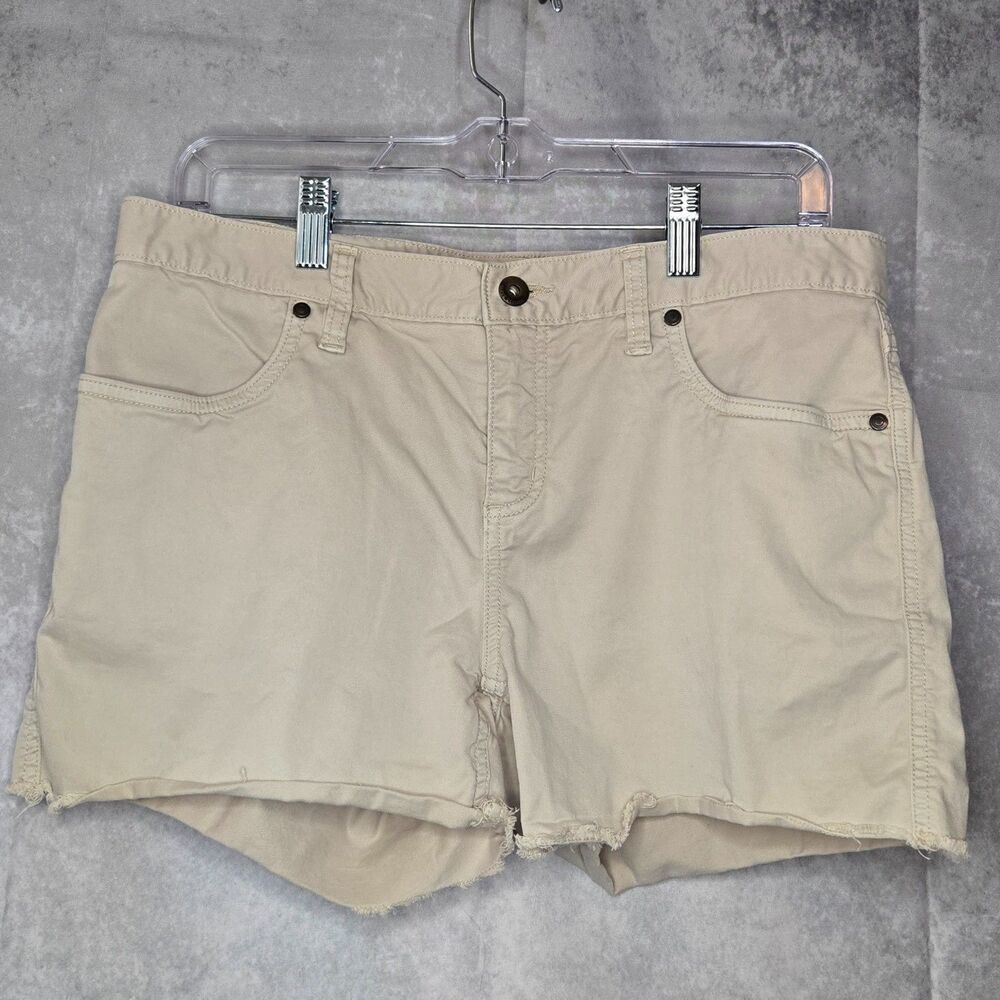 Carve Designs Oahu Raw Hem Twill Khaki Shorts Size 6